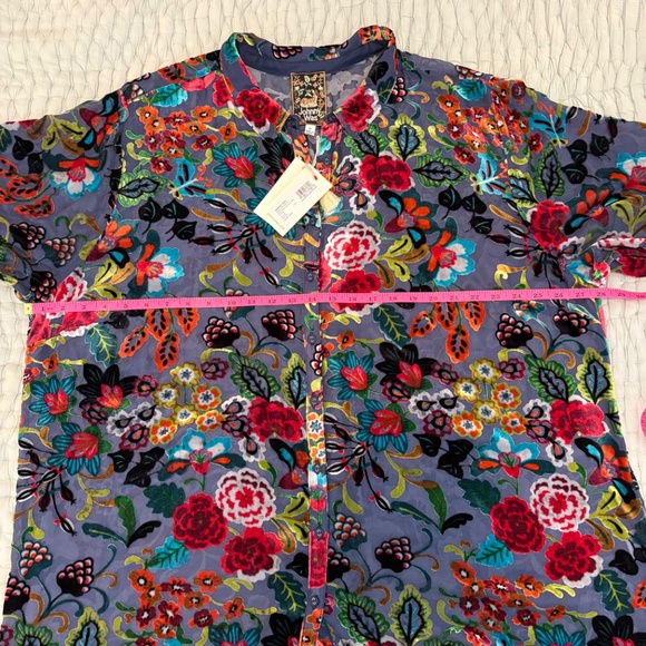Johnny Was MINTO BURNOUT YRENE BLOUSE 3X - Picture 9 of 10